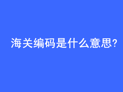 海关编码（HS Code）是什么意思? | 27PR跨境电商导航